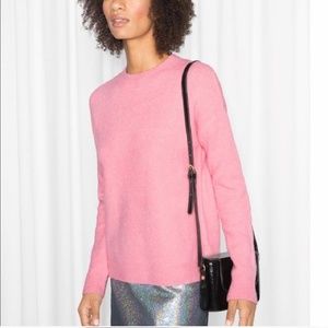 & other stories pink sweater